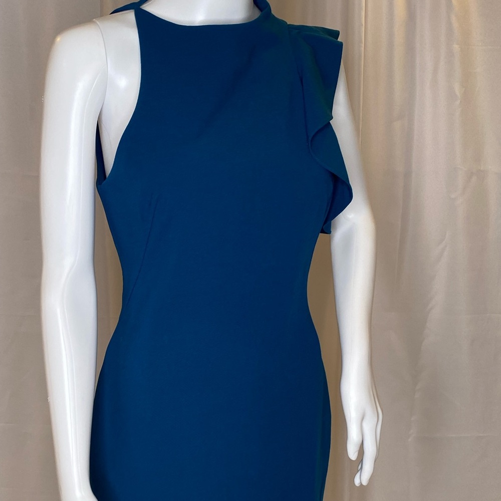 Teal/blue business dress